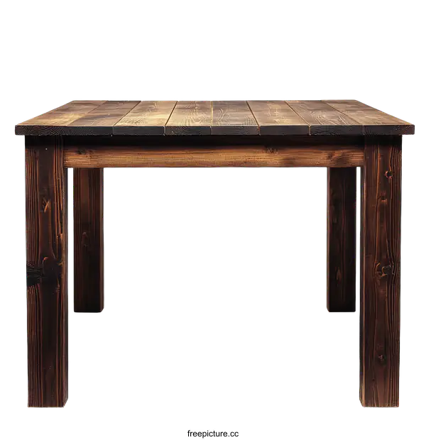 [Transparent Background PNG]Simple Wooden Table Studio Photography