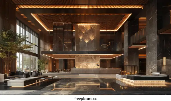 Modern Luxury Hotel Lobby Interior Design