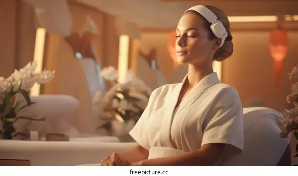 Relaxing Spa Day with a Calming Headband