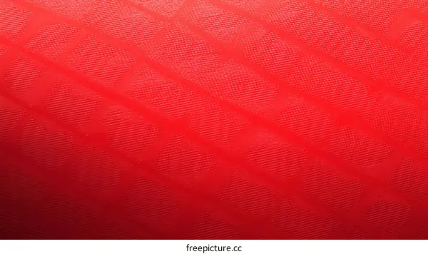 Red Fabric Texture Background with Diagonal Pattern