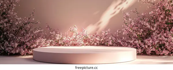 Spring Blossom Pastel Display Podium