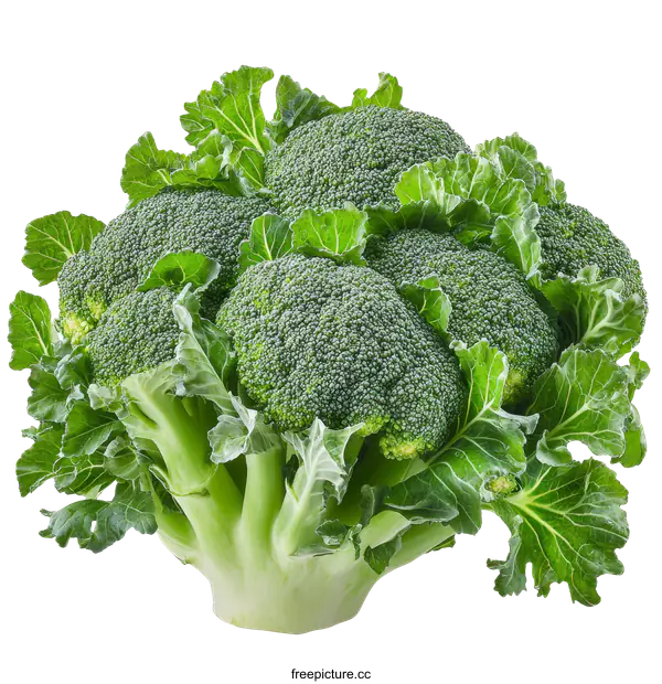[Transparent Background PNG]Fresh Broccoli Head Close Up Photography