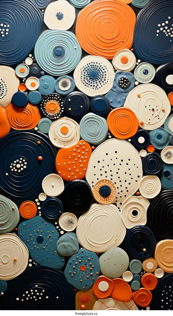 Colorful abstract circles background