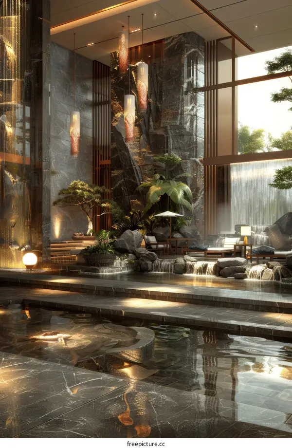 Modern Luxurious Hotel Lobby Interior Design