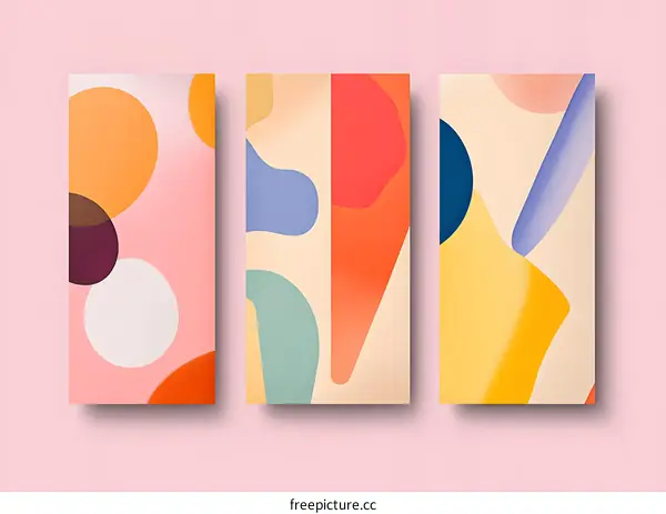 Abstract Colorful Geometric Shapes Background Design