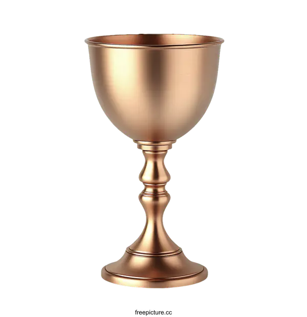 [Transparent Background PNG]Rose Gold Metal Chalice