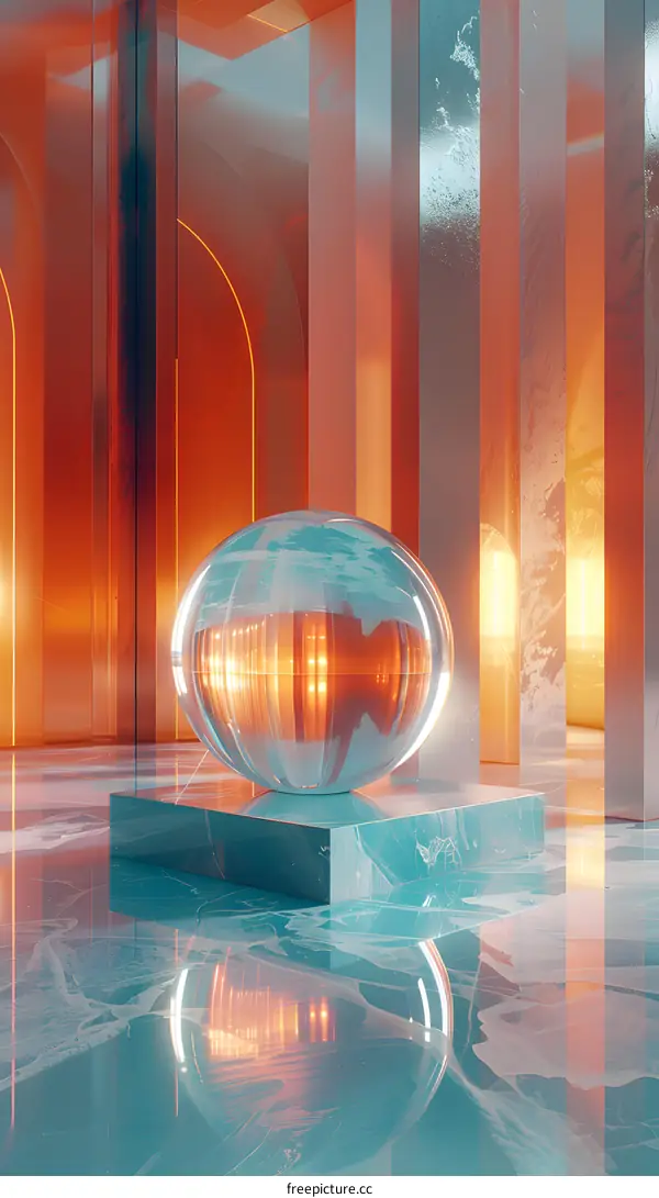 Glass Ball in Light and Shadow