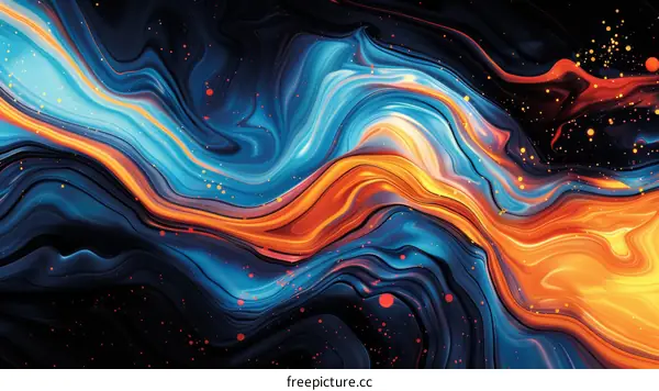 Abstract Swirls of Color and Texture