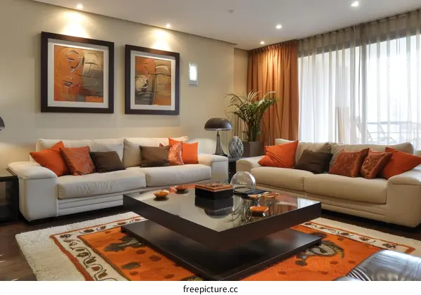 Modern living room interior design