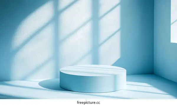 Light Blue Minimalist Product Display