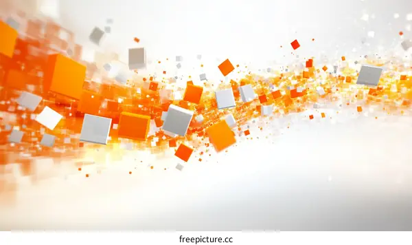 Abstract Geometric Cube Design Background