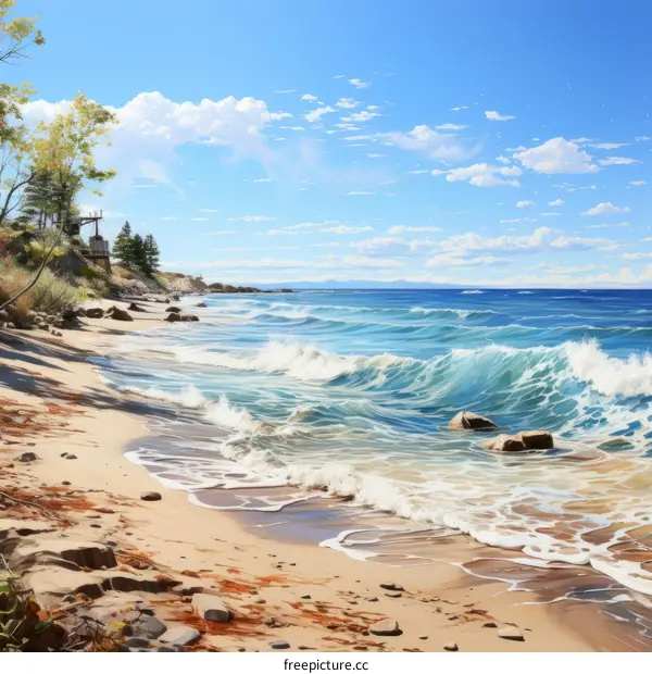 Idyllic Beach Scenery