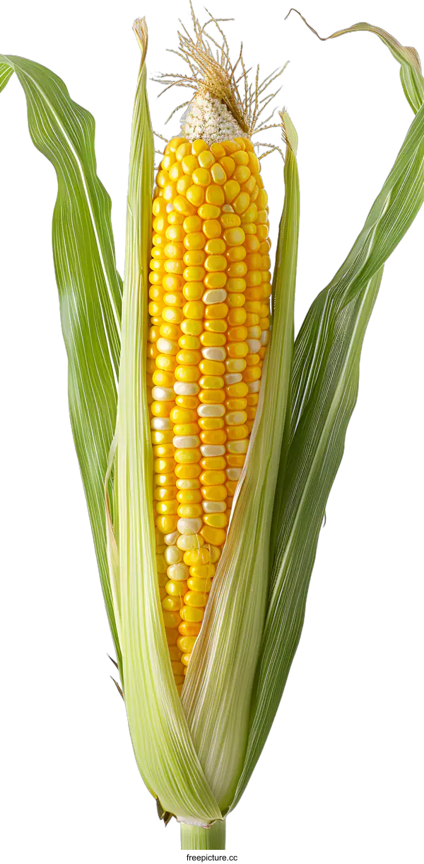 [Transparent Background PNG]Fresh Yellow Corn on the Cob