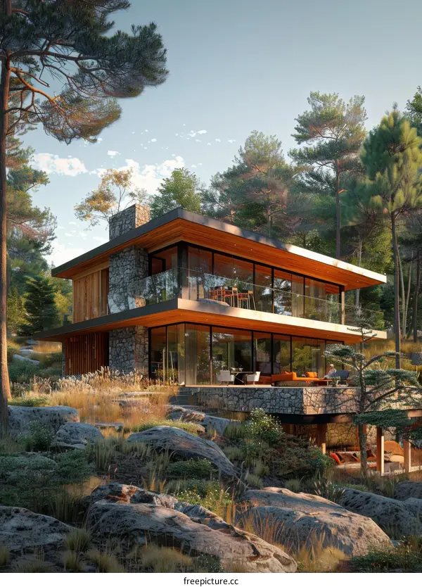 Modern House with Stunning Natural Landscape