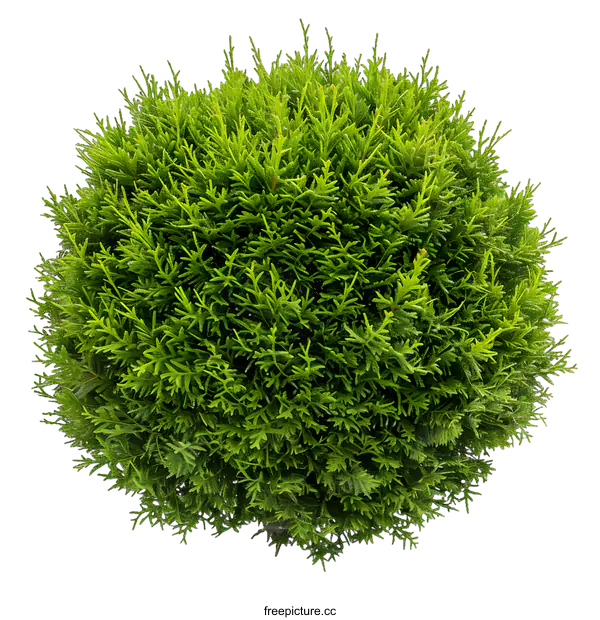 [Transparent Background PNG]Green Bush Isolated on White Background