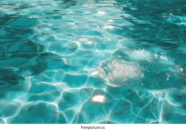 Turquoise Swimming Pool Water Texture