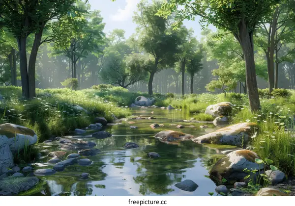Tranquil Forest Stream