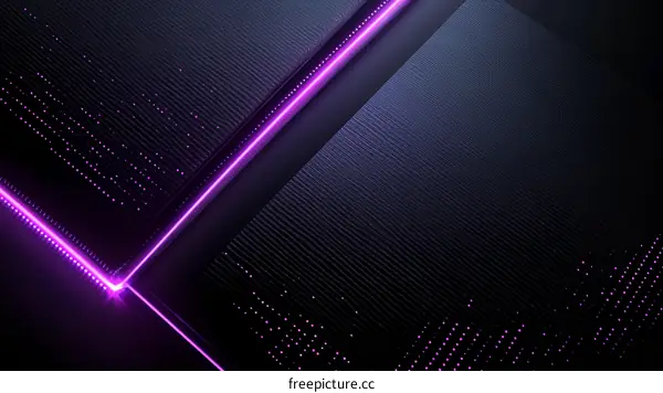 Abstract Geometric Neon Light Design