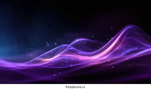 Abstract Purple Wave Background Design