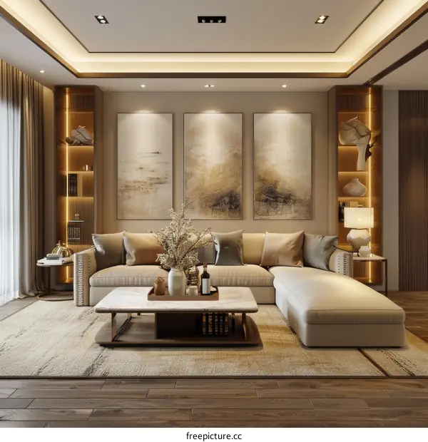 Stylish and Cosy Minimalist Living Room Interior Design