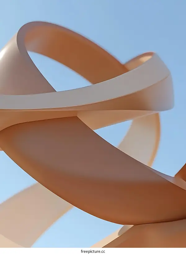 Abstract Art of Intertwined Organic Curves