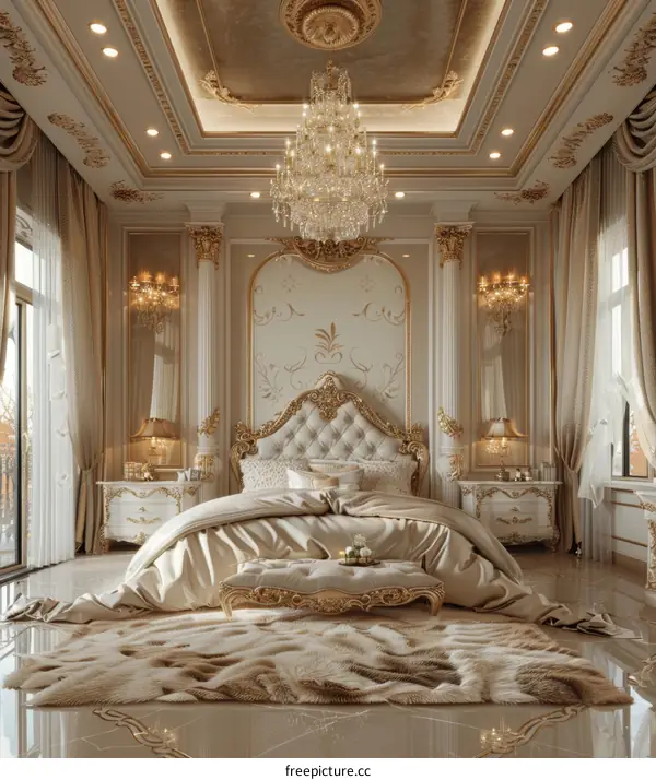 Luxury Bedroom Interior Design Illustration