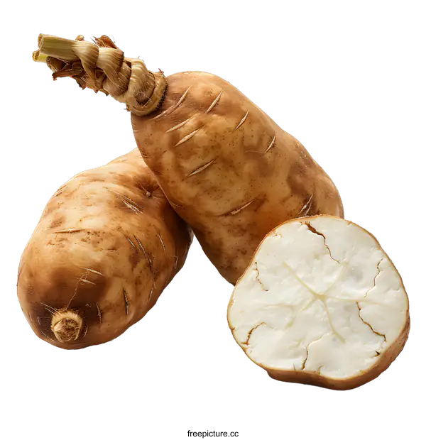 [Transparent Background PNG]Close-up of a Jerusalem artichoke