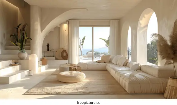 Modern coastal home interior design