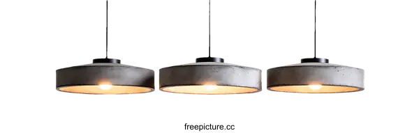 [Transparent Background PNG]Modern Concrete Pendant Lights
