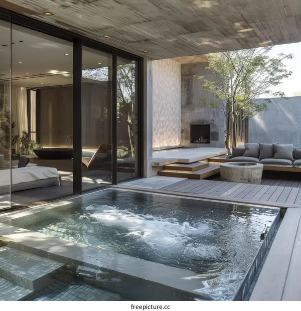 Modern Luxury Home with Pool and Outdoor Seating