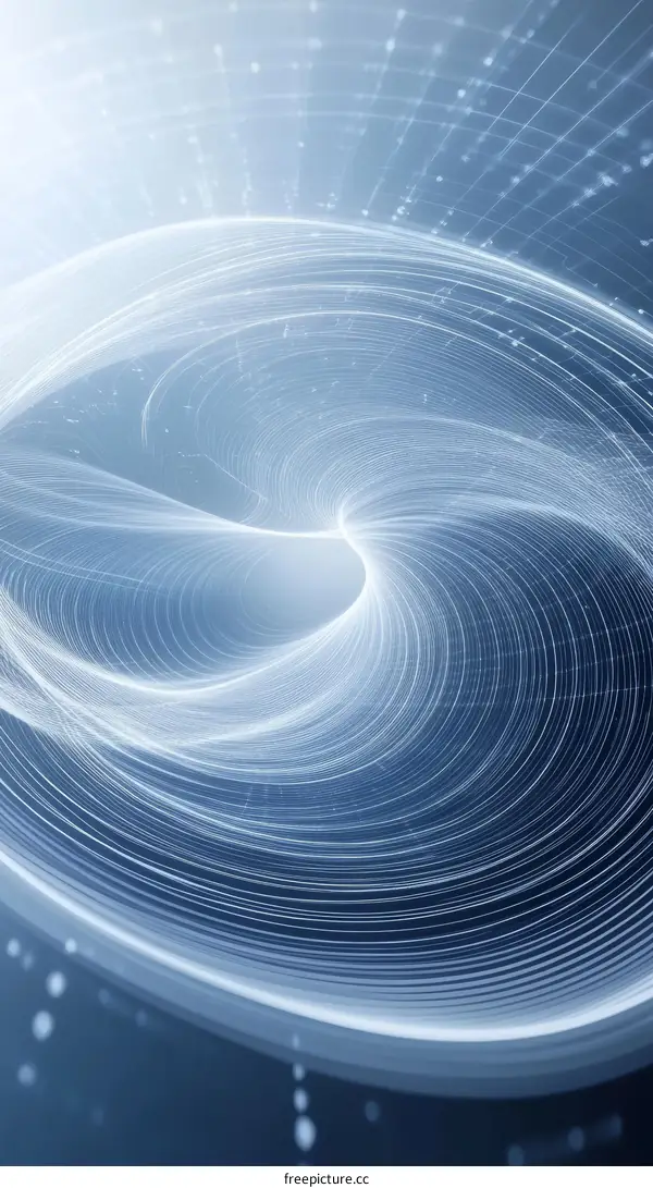 Abstract Futuristic Spiral Design