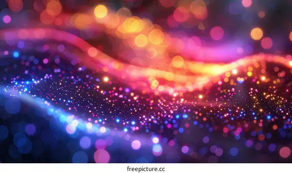 Colorful bokeh lights background