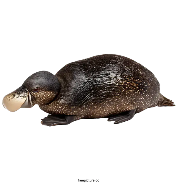 [Transparent Background PNG]Platypus Isolated on White Background