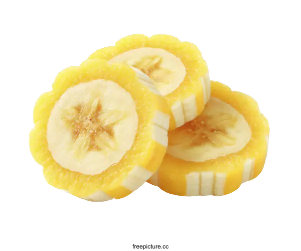 [Transparent Background PNG]Deliciously Decorated Banana Slices