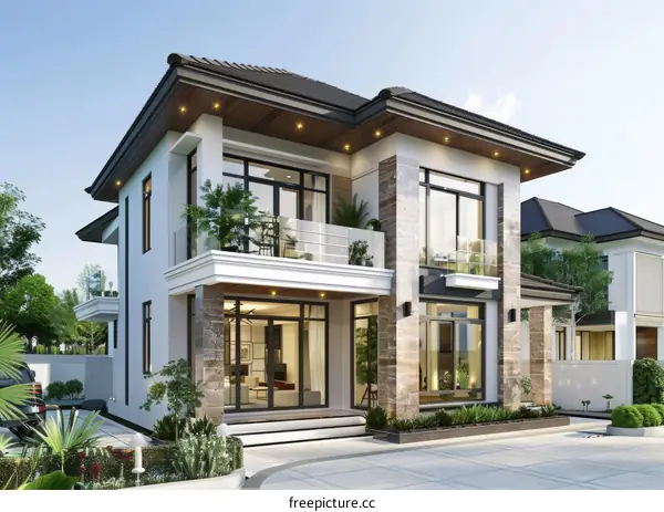 A modern house in Ho Chi Minh City, Vietnam