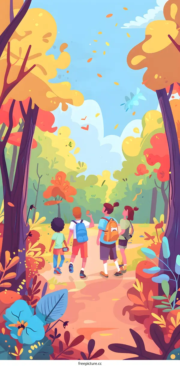 Autumn Forest Adventure With Kids