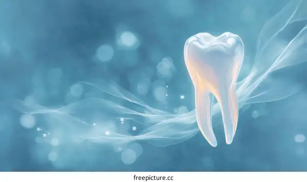 3D Illustration of a Healthy Tooth