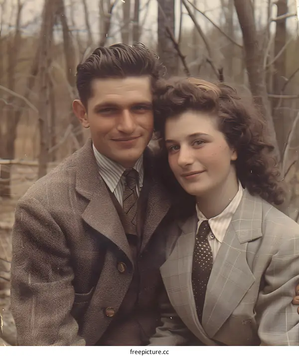 Couple Portrait in the Woods