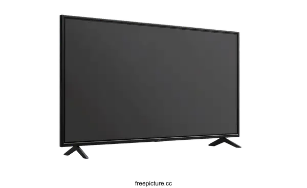 [Transparent Background PNG]Modern Flat Screen Television Mockup