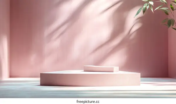 Pink Minimalist Product Showcase