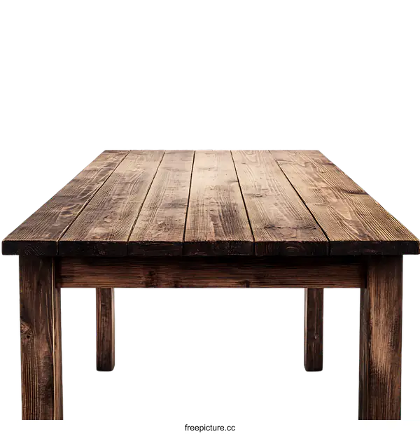 [Transparent Background PNG]Vintage Wooden Table Top on transparent background