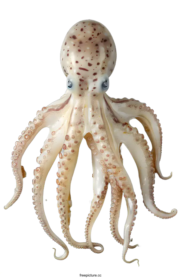 [Transparent Background PNG]Fresh Octopus on White Background