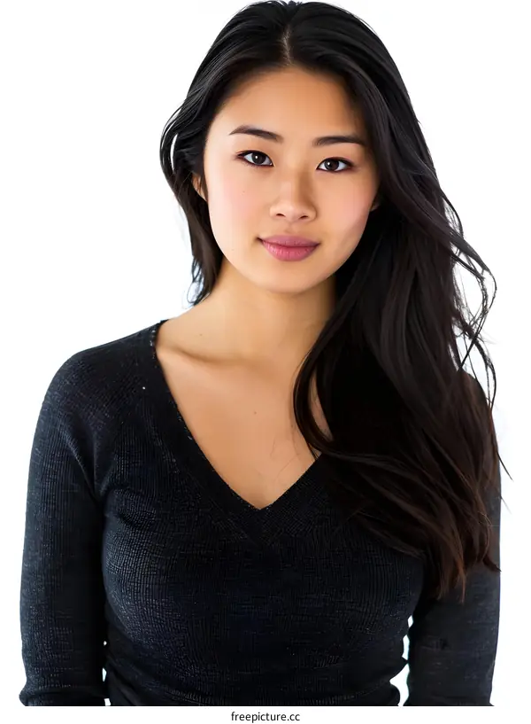Portrait of a young Asian woman