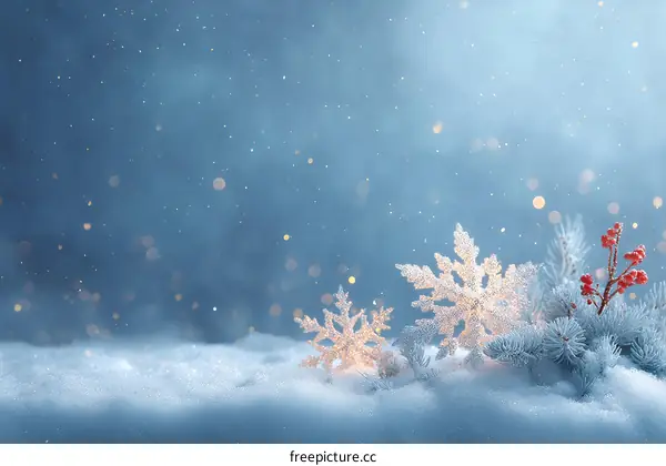 Winter Wonderland Festive Snow Scene