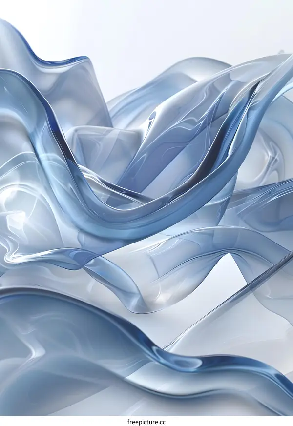Blue abstract waves background