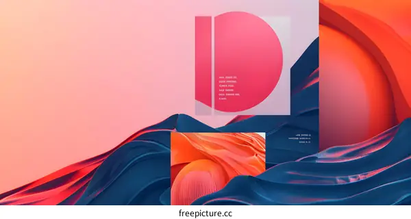 Abstract Colorful Fluid Shapes Design