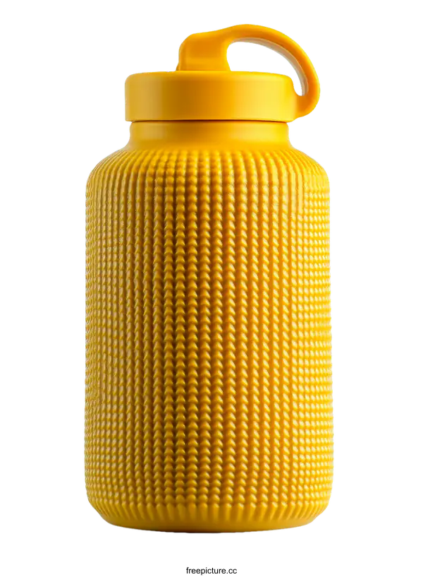 [Transparent Background PNG]Modern Yellow Water Bottle Design
