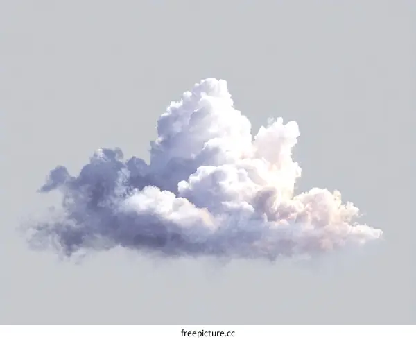 Soft Fluffy Cloud Formation in Pastel Colors