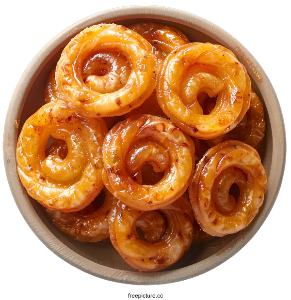 [Transparent Background PNG]Indian Sweet Jalebi