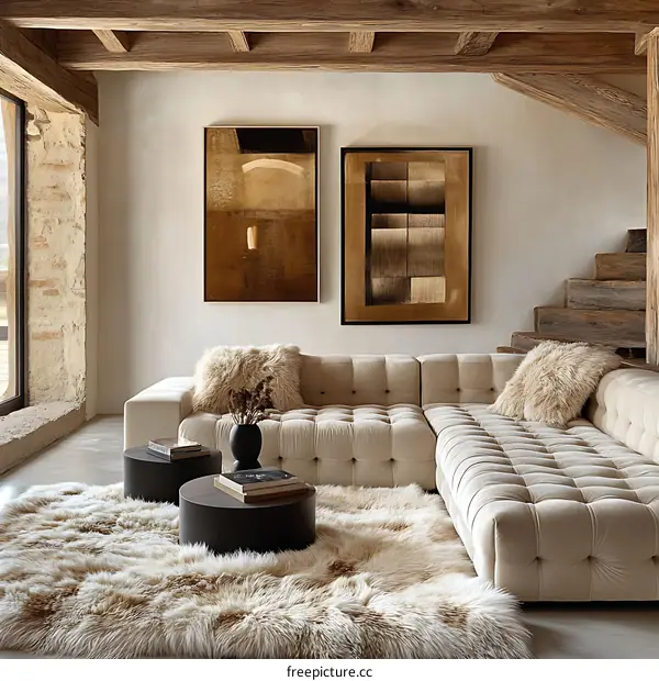 Modern Rustic Living Room Interior Design